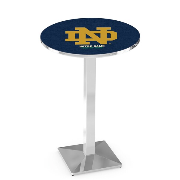 42" Chrome Notre Dame (ND) Pub Table
